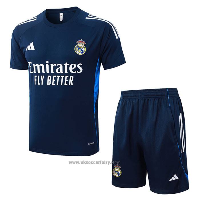 Tracksuit Real Madrid Short Sleeve 2025-2026 Blue White - Shorts